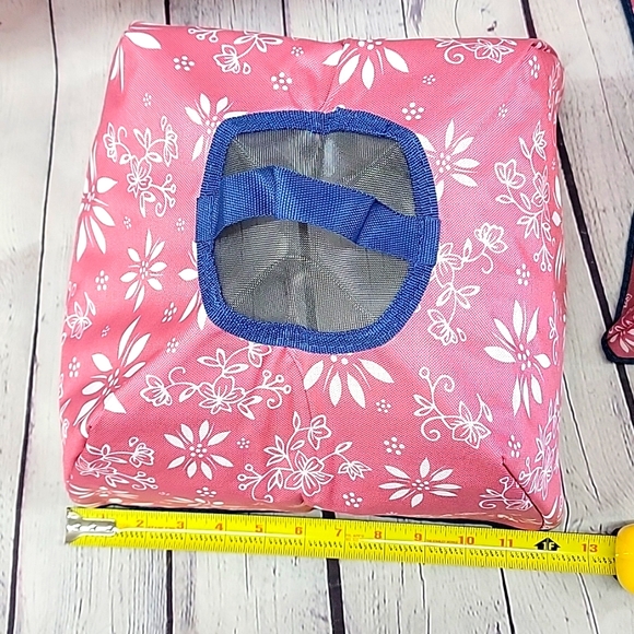 emp-Tations Food Tents Old World Pink Pattern Set of 3 - Picture 5 of 6